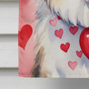 Collie My Valentine House Flag