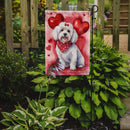 Coton de Tulear Valentine’s Day Garden Flag – Dog-Themed Heart Yard Decor