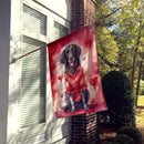 Curly-Coated Retriever My Valentine House Flag