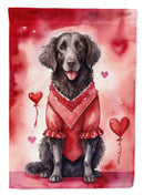 Curly-Coated Retriever My Valentine House Flag