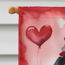 Dachshund My Valentine House Flag