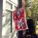 Dalmatian My Valentine House Flag