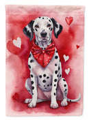 Dalmatian My Valentine House Flag
