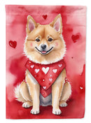 Finnish Spitz My Valentine House Flag