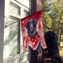 Flat-Coated Retriever My Valentine House Flag