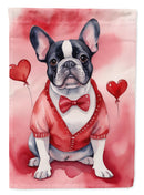 French Bulldog My Valentine House Flag