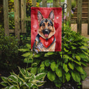 German Shepherd Valentine’s Day Garden Flag – Dog-Themed Heart Yard Decor