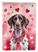 German Shorthaired Pointer Valentine’s Day Garden Flag – Dog-Themed Heart Yard Decor