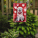 Great Pyrenees Valentine’s Day Garden Flag – Dog-Themed Heart Yard Decor