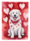 Great Pyrenees Valentine’s Day Garden Flag – Dog-Themed Heart Yard Decor