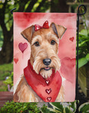 Irish Terrier Valentine’s Day Garden Flag – Dog-Themed Heart Yard Decor