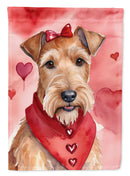 Irish Terrier Valentine’s Day Garden Flag – Dog-Themed Heart Yard Decor