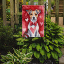 Jack Russell Terrier Valentine’s Day Garden Flag – Dog-Themed Heart Yard Decor