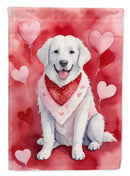 Kuvasz My Valentine House Flag