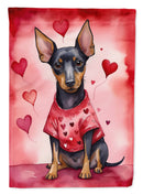 Manchester Terrier My Valentine House Flag