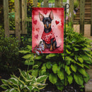 Manchester Terrier Valentine’s Day Garden Flag – Dog-Themed Heart Yard Decor