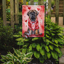 Mastiff Valentine’s Day Garden Flag – Dog-Themed Heart Yard Decor