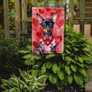 Miniature Pinscher Valentine’s Day Garden Flag – Dog-Themed Heart Yard Decor