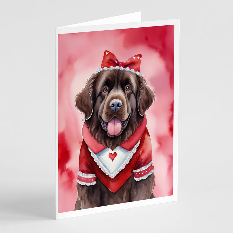 Newfoundland My Valentine Greeting Cards Pack of 8