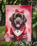 Newfoundland Valentine’s Day Garden Flag – Dog-Themed Heart Yard Decor