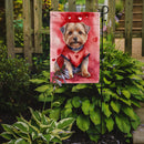 Norfolk Terrier Valentine’s Day Garden Flag – Dog-Themed Heart Yard Decor