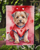 Norfolk Terrier Valentine’s Day Garden Flag – Dog-Themed Heart Yard Decor