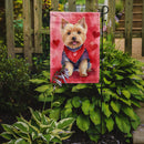 Norwich Terrier Valentine’s Day Garden Flag – Dog-Themed Heart Yard Decor
