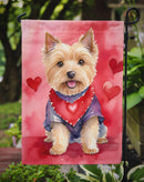 Norwich Terrier Valentine’s Day Garden Flag – Dog-Themed Heart Yard Decor