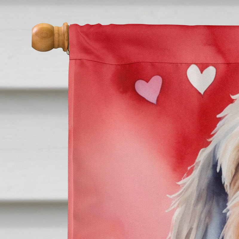 Otterhound My Valentine House Flag