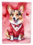 Corgi My Valentine House Flag