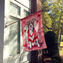 Pit Bull Terrier My Valentine House Flag