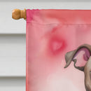 Pit Bull Terrier My Valentine House Flag