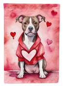 Pit Bull Terrier My Valentine House Flag