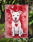 Pit Bull Terrier Valentine’s Day Garden Flag – Dog-Themed Heart Yard Decor