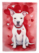 Pit Bull Terrier Valentine’s Day Garden Flag – Dog-Themed Heart Yard Decor