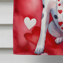 Pointer My Valentine House Flag
