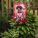 Pointer Valentine’s Day Garden Flag – Dog-Themed Heart Yard Decor