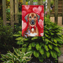 Rhodesian Ridgeback Valentine’s Day Garden Flag – Dog-Themed Heart Yard Decor