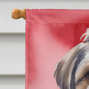 Shih Tzu My Valentine House Flag