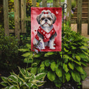 Shih Tzu Valentine’s Day Garden Flag – Dog-Themed Heart Yard Decor