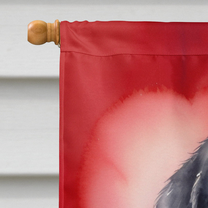 Tibetan Mastiff My Valentine House Flag