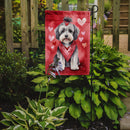Tibetan Terrier Valentine’s Day Garden Flag – Dog-Themed Heart Yard Decor