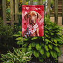 Vizsla Valentine’s Day Garden Flag – Dog-Themed Heart Yard Decor