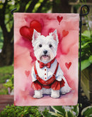 Westie Valentine’s Day Garden Flag – Dog-Themed Heart Yard Decor