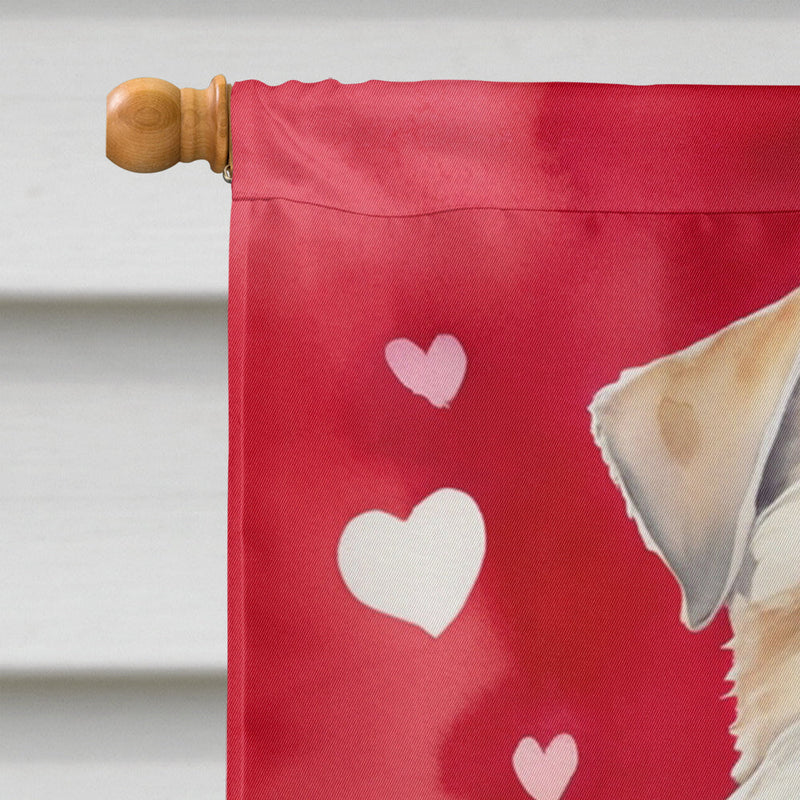 Wheaten Terrier My Valentine House Flag