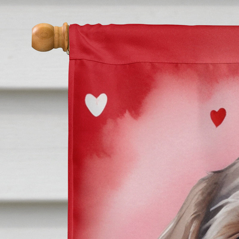 Wirehaired Pointing Griffon My Valentine House Flag