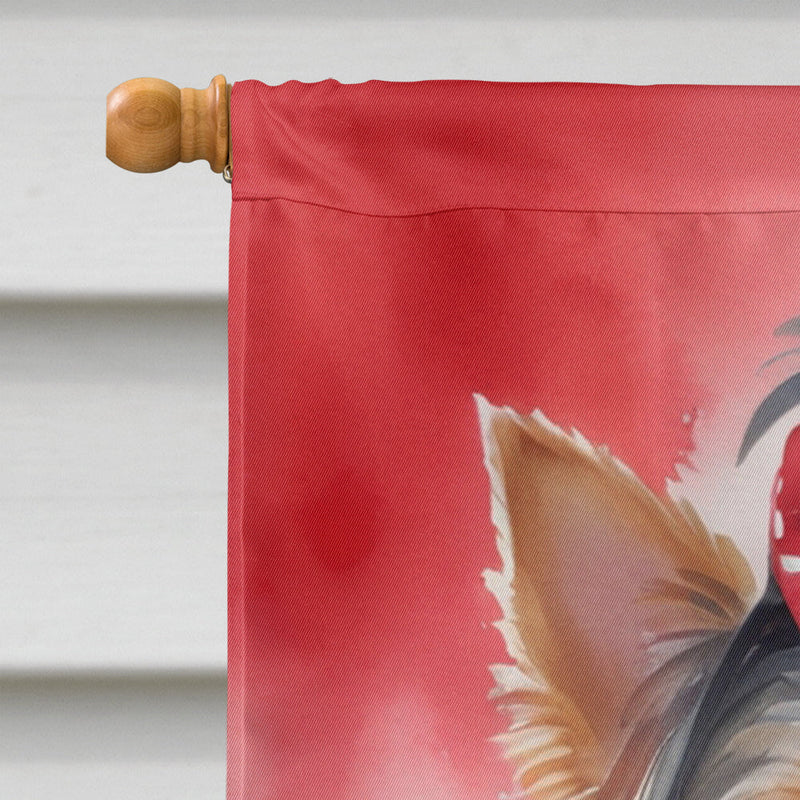 Yorkshire Terrier My Valentine House Flag