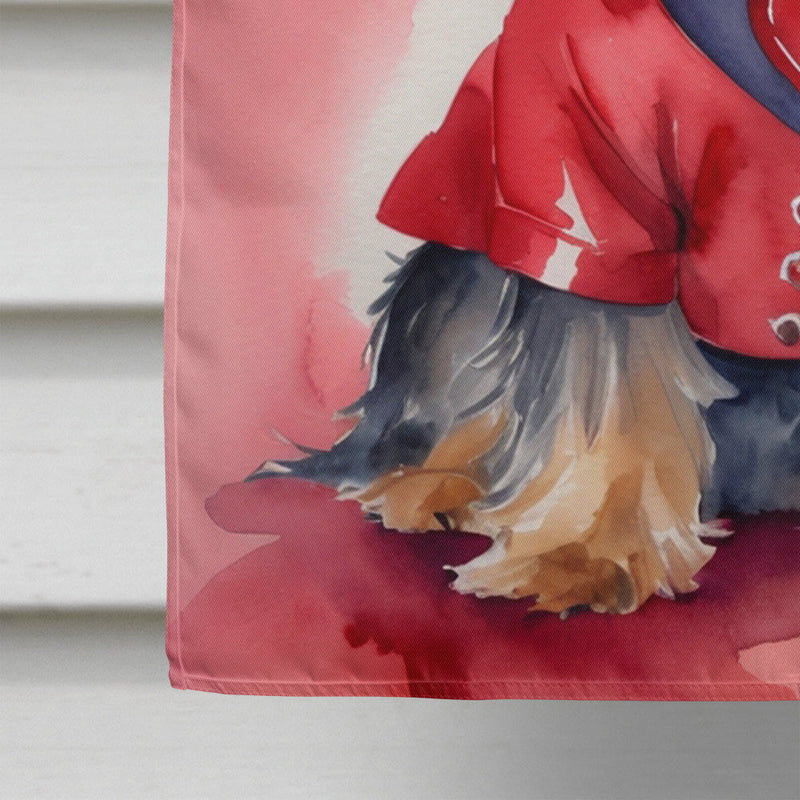 Yorkshire Terrier My Valentine House Flag