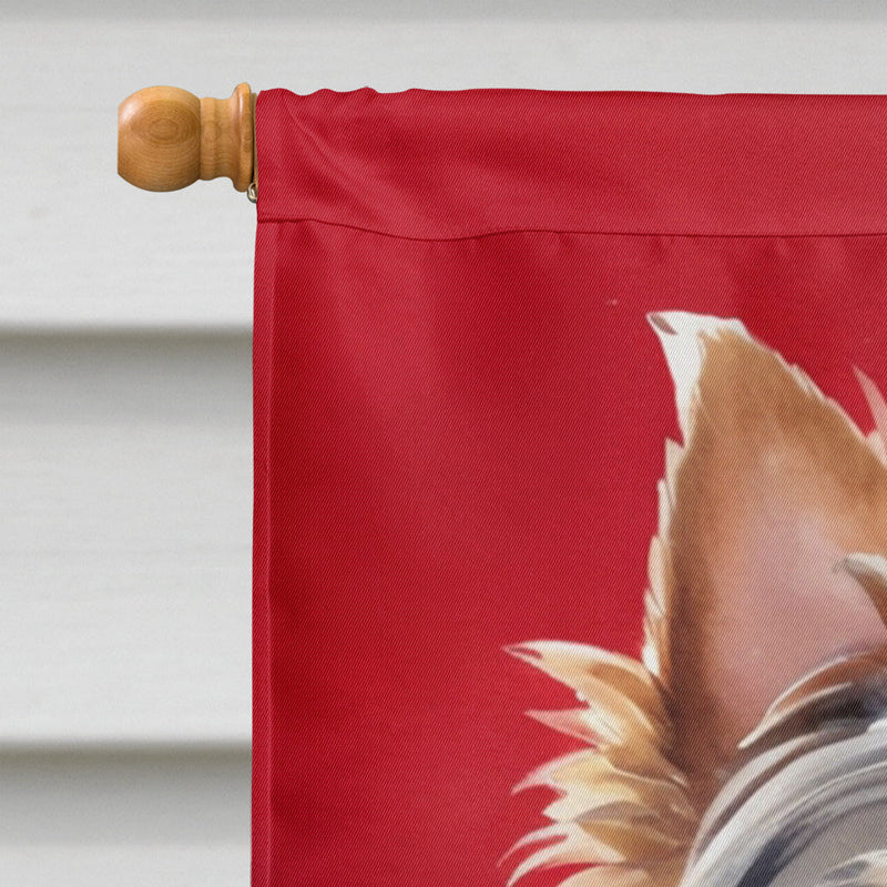 Yorkshire Terrier My Valentine House Flag