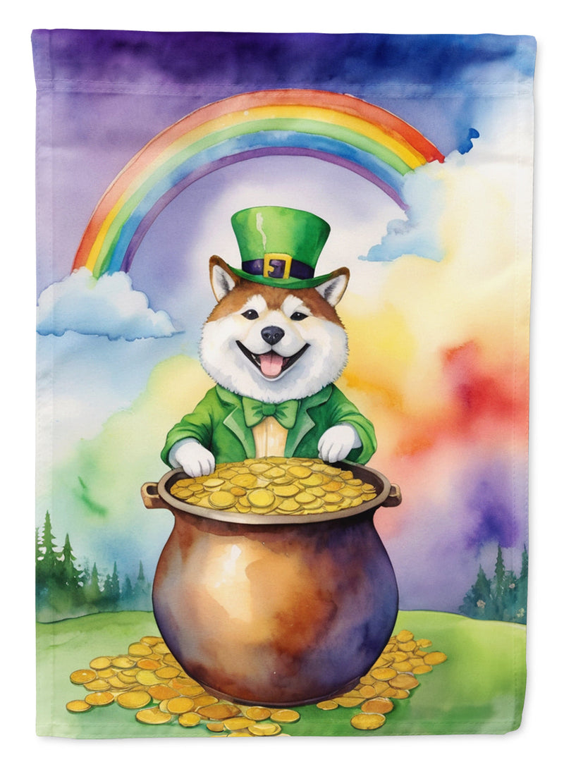 Akita St Patrick's Day Garden Flag